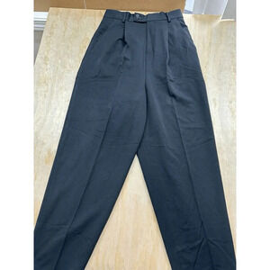 ASOS Pants Mens 32 x 32 Black Poly Blend Stretch Straight Dress Pant